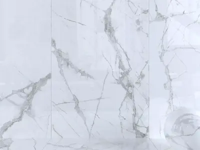 Wall Tiles Museum Glacier White Set 160x320 Set 4 Texture