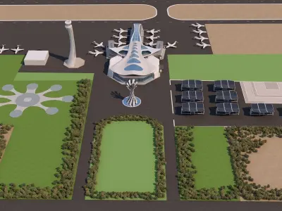 0026 - Architecture Airport - 2021 - 08 3D model