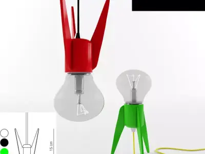 Edison fs rocket table lamp Studio Beam 3D model