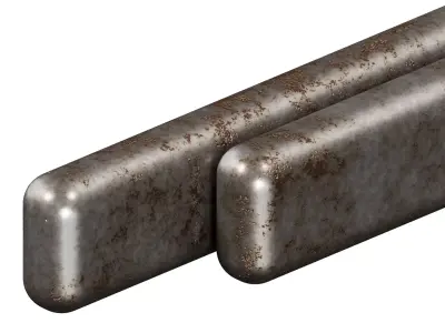 Rusty Steel Cotter Pin 3D model