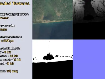 Cotonou Benin City Landscape 3D Model 3D model