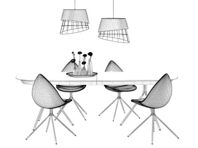 Dining Set 147 3D model