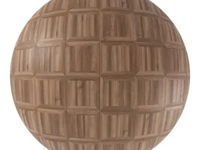 Parquet - Laminate - Wooden floor 4 in 1 3D model 34