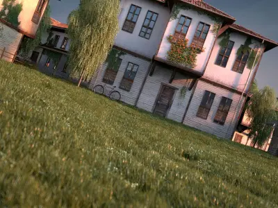 3D High Detailed Fantastic Flying Island Scene 3D model