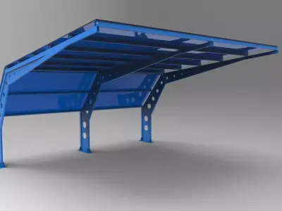 Carport 3D model purchase