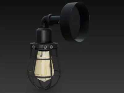 Wall Lamp PBR Game Ready 3D model