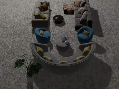 Sofa Pack high poly  Realistic Best Quality for unreal and unity Low-poly 3D model