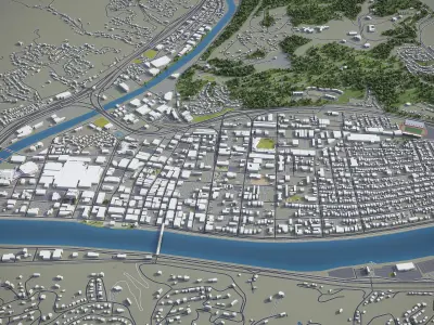 Charleston Low-poly 3D model