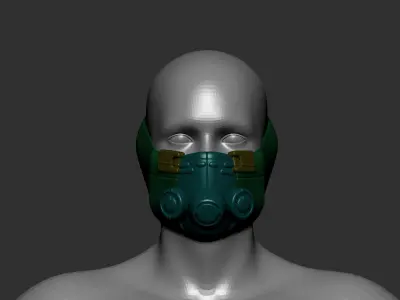 helmet high poly sculpt 3d printable  3D model 87