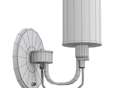 ombra-a2995ap-1cc light chrome wall sconce 3D model