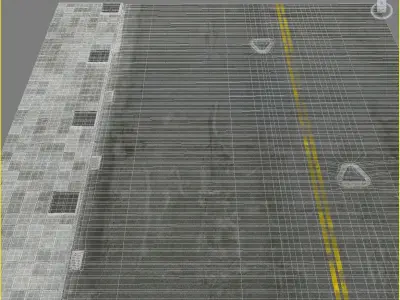 Photorealistic Sidewalks Package 3D model