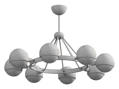 Hold Ball Brass Chandelier by Lalume 3D model