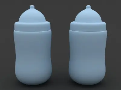 Baby Bottle 04 Low-poly 3D model