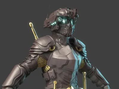 Robot Warrior 3D model buy
