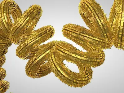 Sci-Fi Shapes Eternal Love 3D model