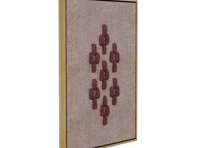 Boho Wall Art 1 3D model
