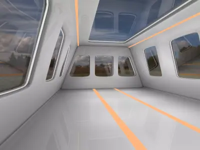 Sci fi Interior 3D model 5