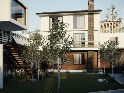 Modern Villa - Exterior 03 3D model