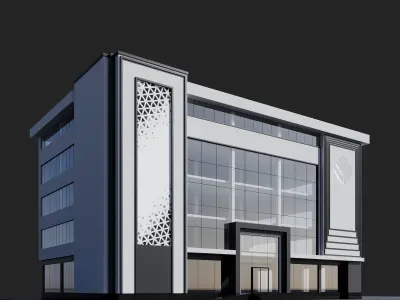 Office Building ID003 3D model