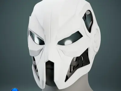 Sci-fi Cyberpunk Cosplay Mask 3D print model