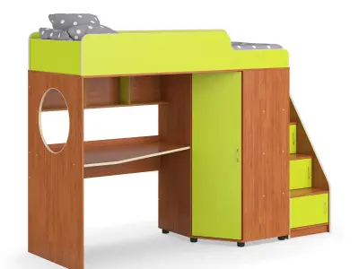 Legenda K04 and LY10 childrens modular bed 3D model