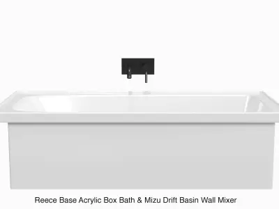 Fixtures - Bathtub Pack A Low-poly 3D model