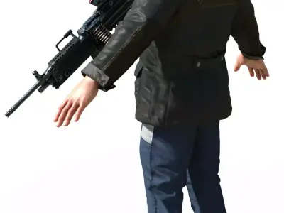 T-800 VETERAN Action Hero Soldie 3D model