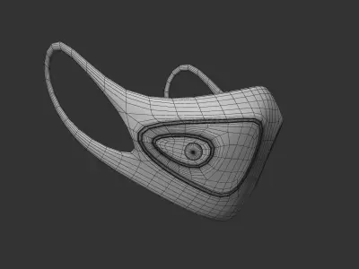 Advanced Mask Low-poly 3D model