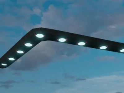 V-Shaped UFO Version 2 3D model