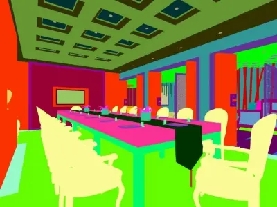 Business Restaurant - Coffee - Banquet  178 3D model