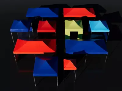 Promotion Tent Pack 3D model