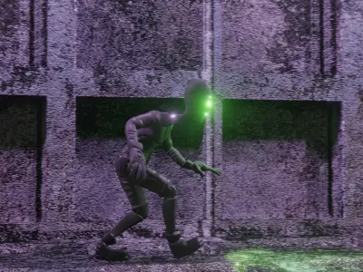 BurgleBot  Low-poly 3D model