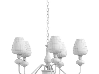 Ivan Chandelier Aged Brass by HIGHGATE HOME 3D model