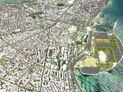 Cityscape Istanbul Turkey 3D model