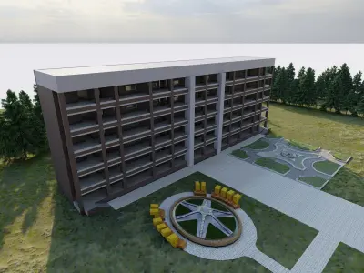 School-University -High School 3D model