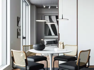 New York Apartment interior scene 3D model