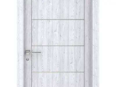 Door-064 wooden door 3D model