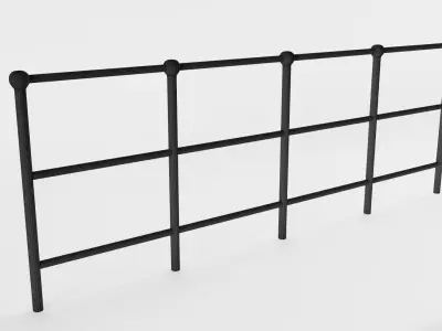 Park Railing 3D model