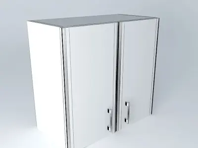 Cabinets wooden cabinet with two doors Free 3D model purchase