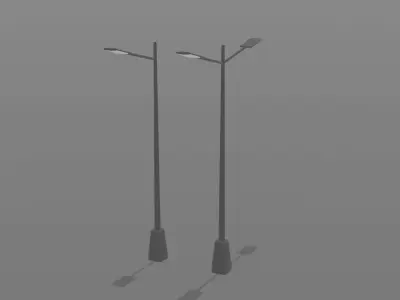 Road Pack Low-poly 3D model
