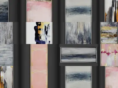 Collection of Picture Frames - 20 sets 3D Model Pack 12