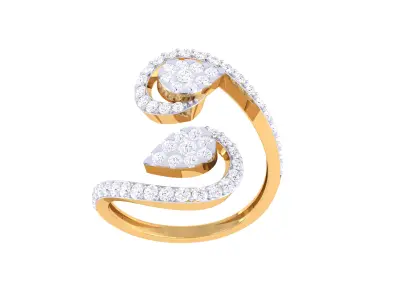  Women Ring MTL 3dm STL OBJ FBX Details 3D print model 101