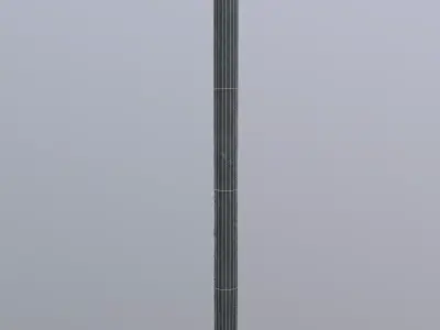 Vintage Street Lamp 3D Model Low-poly 3D model