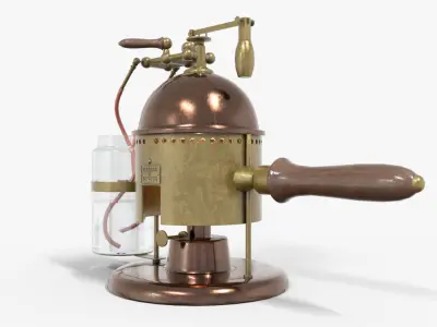 Carbolic Spray Lister 1865 Low-poly 3D model