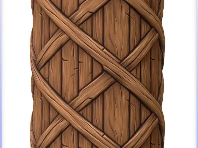 Stylized Wood Seamless Texture Texture 43