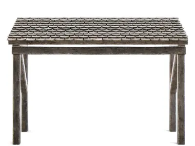 Forge Wooden Roof 3D model