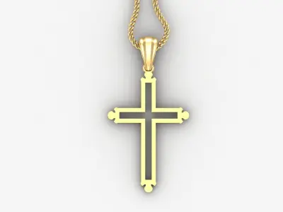 Cross Light Gold 4CP039 3DM STL 3D print model