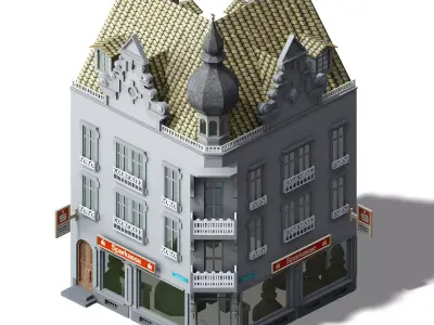 Different dimension - architecture - building 21 3D model