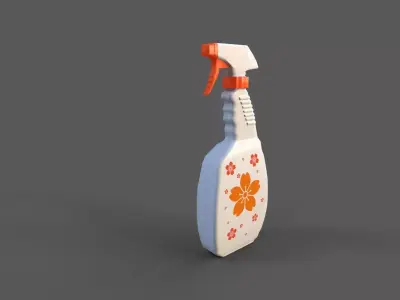 Window cleaner Low-poly 3D model