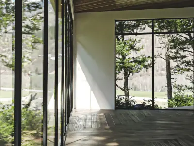 Mountain  Villa House Low-poly 3D model